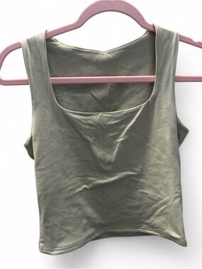 Women’s Bright Green Square Neck Tank Top